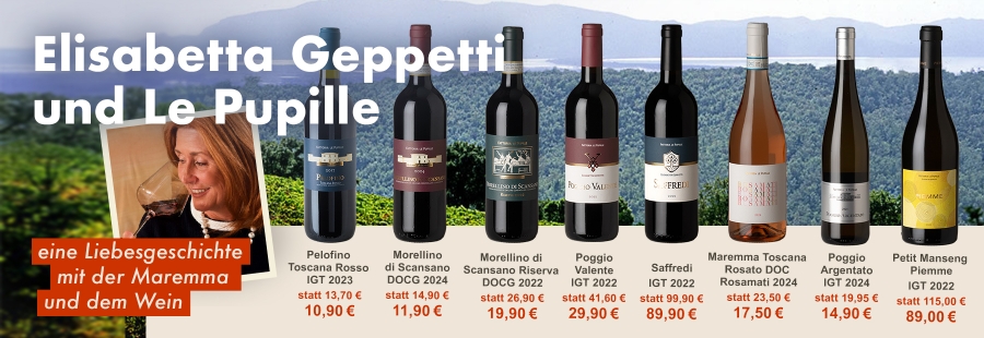 Le Pupille - seit 20 Jahren im GARIBALDI-Sortiment - heute die Nr. 1 in der Maremma!